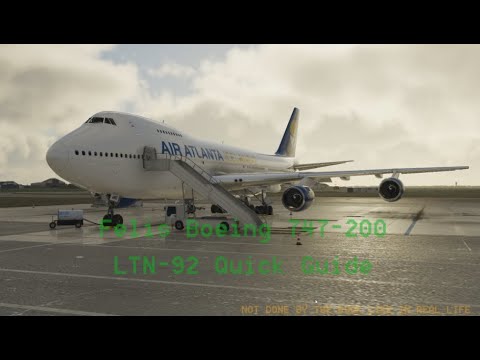 LTN-92 Quick Guide For The Felis 747-200
