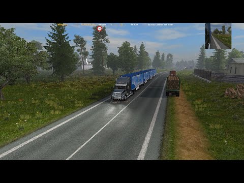 ETS2 1.35 Promods 2.41 + RusMap 1.9.0 by Sergey061 | Gray road turned yellow :)