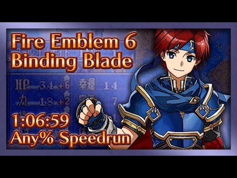Fire Emblem 6: Binding Blade Any% Speed Run - 1:06:59