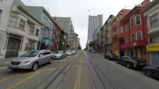 San Francisco Cable Car, Powell-Hyde line. UHD 4K