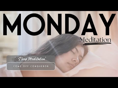 Soothing bedtime sleep meditation with ocean waves, black screen & 2.2 hz binaural beats for peace