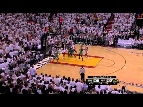 Last 4 Minutes Game 5 Celtics at Heat - 2011 Eastern Conference Semi-Finals
