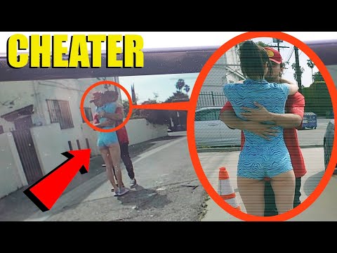 Boyfriend CAUGHT cheating on Tesla Dashcam (caught him cheating with another girl)