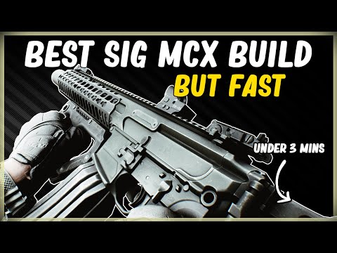 BEST SIG MCX BUILD BUT FAST LOW RECOIL HIGH ERGO GUN BUILD EFT ESCAPE FROM TARKOV UNDER 2 MINS