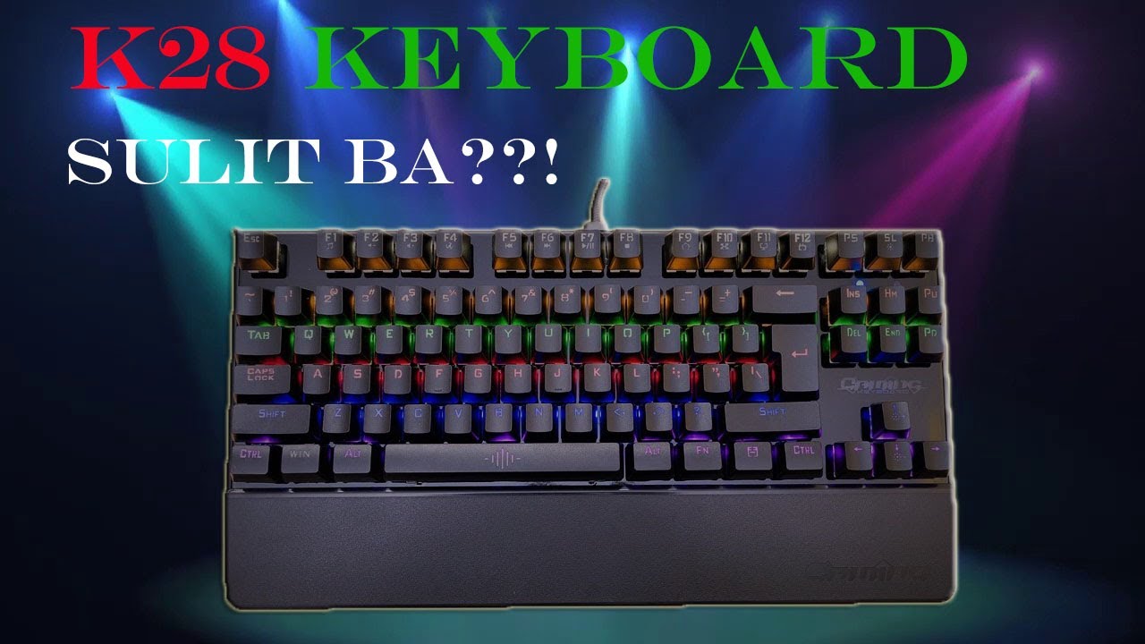 Unboxing K28 Backlit Gaming Mechanical Keyboard