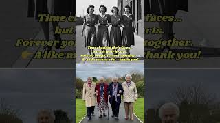 Time changed their faces…but not their hearts. Forever young, forever together. 🕊️