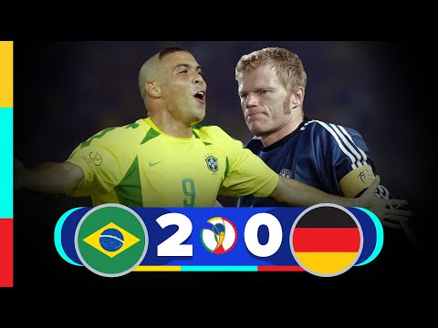 THE DAY RONALDO, RIVALDO AND RONALDINHO DESTROYED WALL OLIVER KAHN 2002