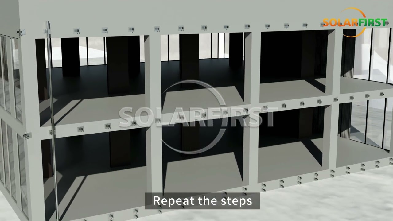 BIPV Curtain Wall Installation Guide - Solar First Group Animation