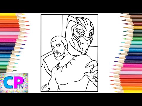 Black Panther Coloring Pages/Chadwick Boseman Black Panther/Elektronomia & RUD - Memory[NCS Release]