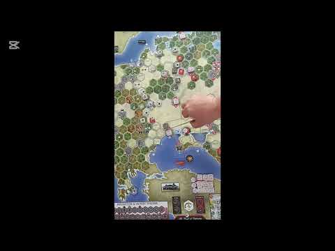 Blitz in the East board game. Teach by playing. Axis turn 2.