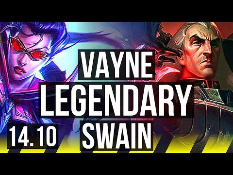 VAYNE & Nautilus vs SWAIN & Senna (ADC) | 7 solo kills, Legendary, 14/2/3 | EUW Master | 14.10