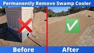 Remove Swamp Cooler & Patch 3 Tab Shingle Roof