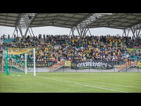 Doping kibiców podczas meczu Stal St. Wola - Siarka Tarnobrzeg, 27.08.2014 HD