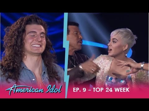 Cade Foehner: KATY PERRY LOSES IT OVER SEXY HOT ROCKERS Performance!! | American Idol