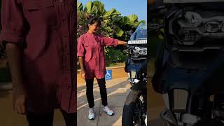 Manju warrier riding a BMW bike