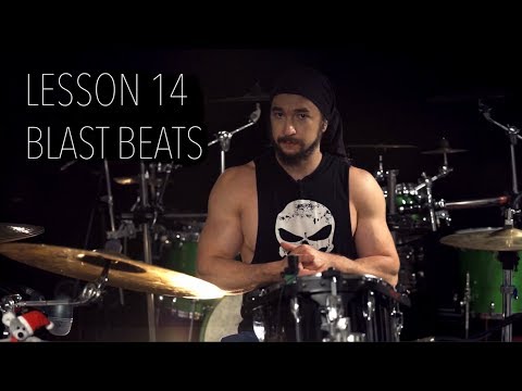 Double Bass Drum Lesson 14 - Building Up The Blast Beats