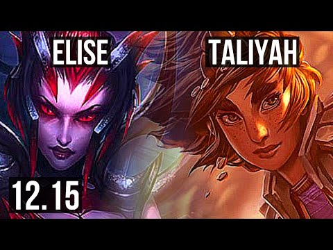ELISE vs TALIYAH (JNG) | 10/1/8, Legendary, 300+ games | KR Master | 12.15