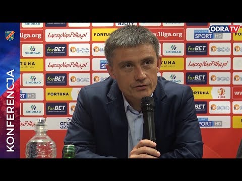 Konferencja prasowa po meczu Odra Opole - Stal Mielec