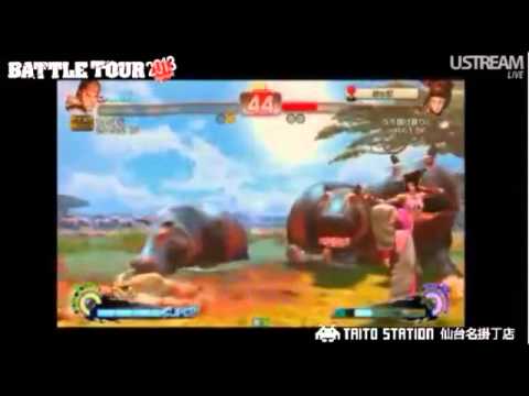 Daigo Umehara Battle Tour 2013 - Sendai highlight 03