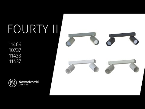 Світильник поворотний, спот Nowodvorski 11433 Fourty II GU10 2x10W IP20 Білий