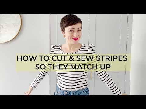 How to Cut and Sew Stripes So They Match Up