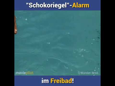 Schokoriegel Alarm im Schwimmbad