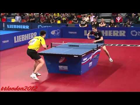 Dimitrij Ovtcharov vs Stefan Fegerl ETTC 2015  amazing point