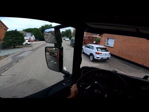 PoV Driving Scania P410 Car Carrier - Danish countryside - TDOC 07-07-2021
