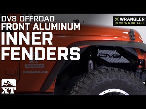 Jeep Wrangler DV8 Off-Road Front Aluminum Inner Fenders (2007-2017 JK) Review & Install