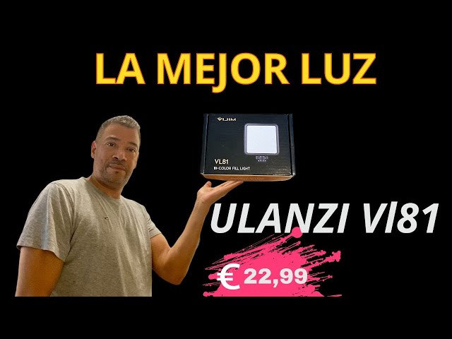 Vídeo relacionado con ULANZI VL81 Luz de Vídeo LED con 3 Zapatas Frías, Luz de Cámara Recargable 3000mAh, Bicolor Dimmable 3200K-5600K CRI95+, Luz de Fotografía USB para Vlog, Youtube, Tiktok, videoconferencias, DSLR