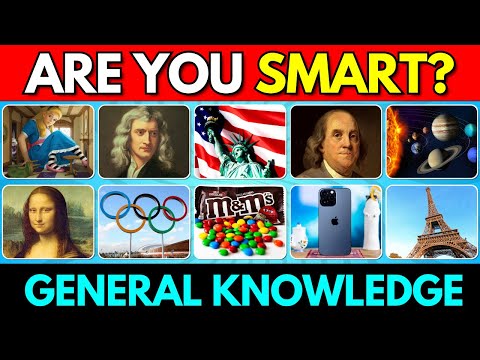 How Smart Are You? 😏 | General Knowledge Quiz 🤓 50 Questions