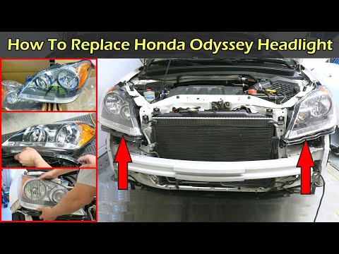 How To Replace Honda Odyssey Headlight 2005 - 2010