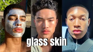 how to get glass skin as a man
