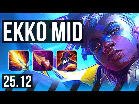 EKKO vs CASSIOPEIA (MID) | 13/3/10, Godlike | EUNE Master | 25.12
