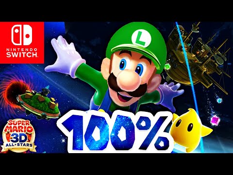 Super Luigi Galaxy 3D All-Stars Switch - 100% Longplay Full Game Walkthrough No Commentary Gameplay