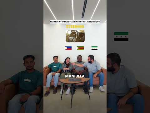 Car parts in 4 languages — which one’s yours?🤔🚗💯