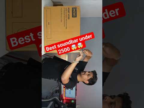 Thumbnail for mivi fort h120 soundbar unboxing 1st look 😍 #soundbar #bluetoothspeaker #shorts