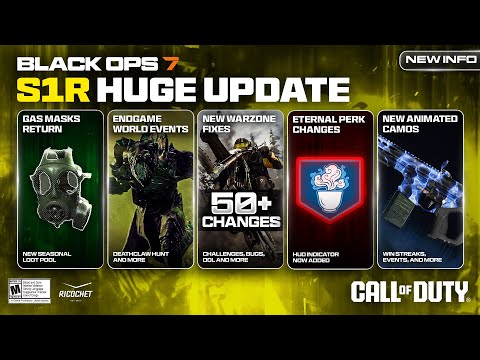 HUGE Black Ops 7 Season 1 Reloaded Update is HERE… (NEW Camos, Gas Mask & Free Fire Patch)