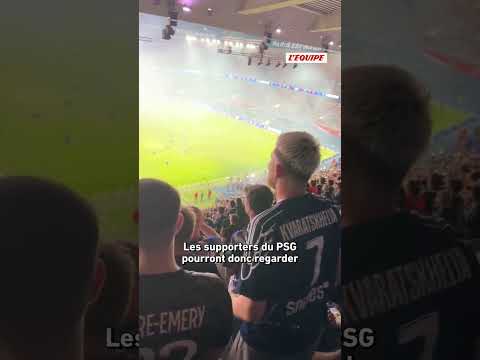 🤩 La finale de la Ligue des champions PSG-Arsenal va être retransmise au Parc des Princes #shorts