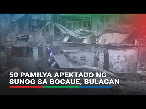 50 pamilya apektado ng sunog sa Bocaue, Bulacan