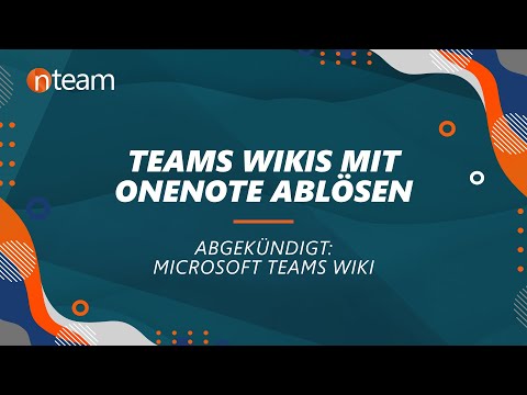 Microsft Teams Wiki mit OneNote ablösen | Teams Wiki Alternative