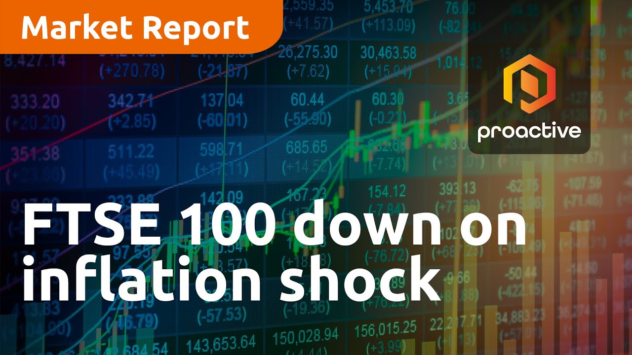 FTSE 100 down on inflation shock - Market Report