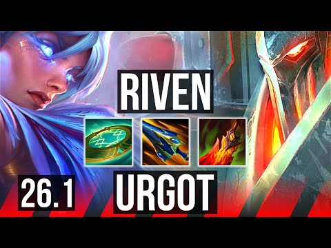 RIVEN vs URGOT (TOP) | 50K damage | EUW Master | 26.1