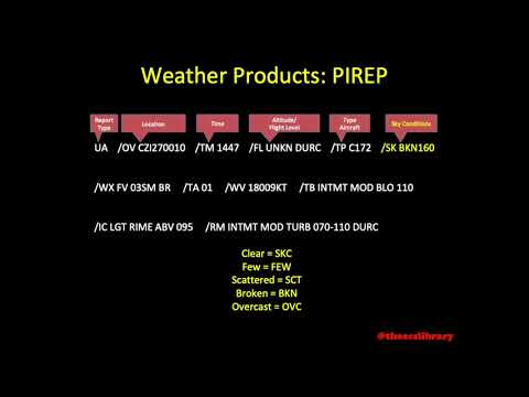 PA.I.C.K2 (Weather Products Continued) PIREP