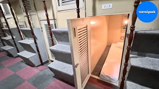 Download lagu Trying $15 Private Solo Sleep Pod in Tokyo Japan | Capsule Hotel Block Room mp3
