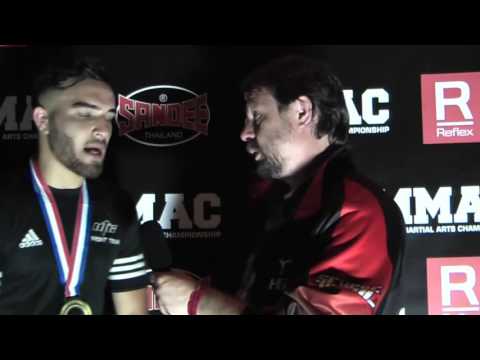 Post fight interview with Aaron Lovell after MMAC 1