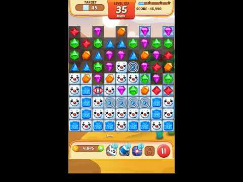 Jewel Match King Level 123 - Walkthrough ( No Booster )