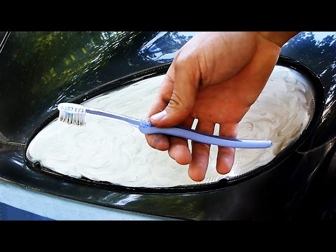 Headlight Restoration using Toothpaste