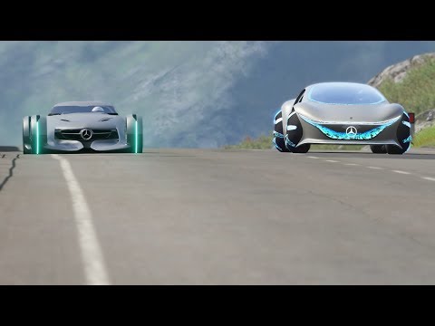 Thumbnail for Mercedes-Benz Vision AVTR vs Mercedes-Benz Silver Arrow at Highlands by rall, Sports car, rally, Mercedes-Benz, Car