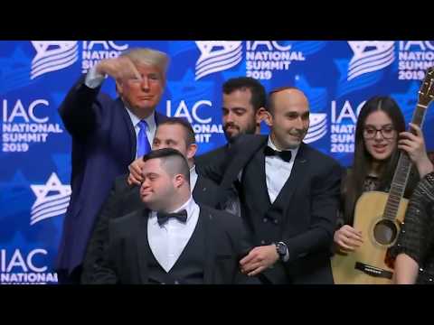 Trump Invites Israel's Shalva Band To Sing "God Bless America" | 2019 IAC Summit | 12-07-2019